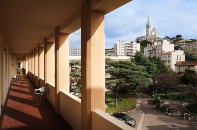 Clinique l’Angelus- vue depuis coursive
