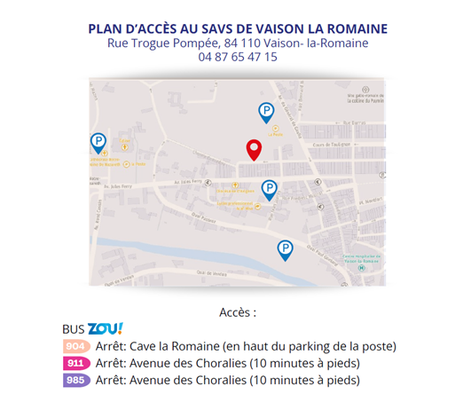 plan accès SAVS La Merci